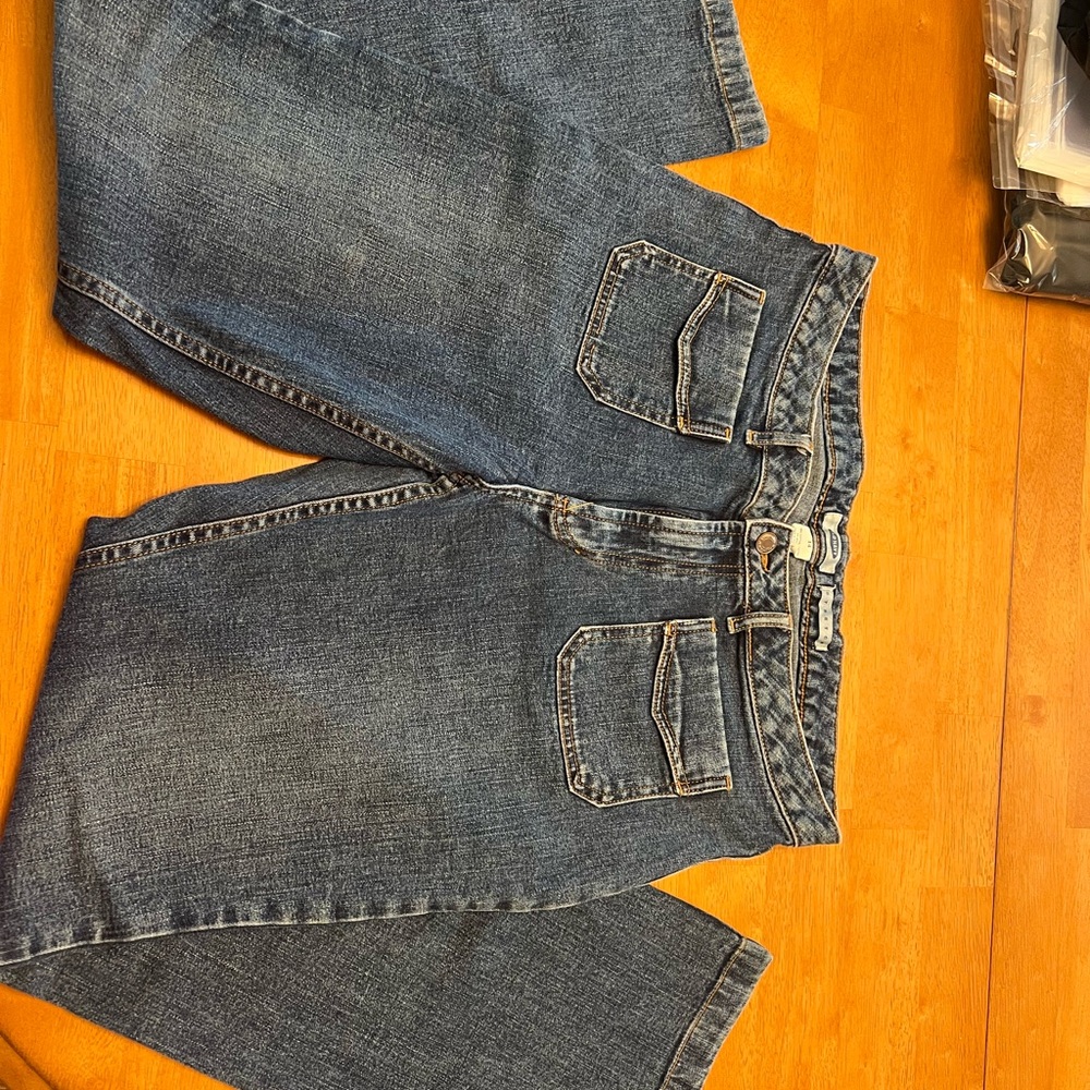 Old Navy Blue Straight Leg Jeans Classic Style